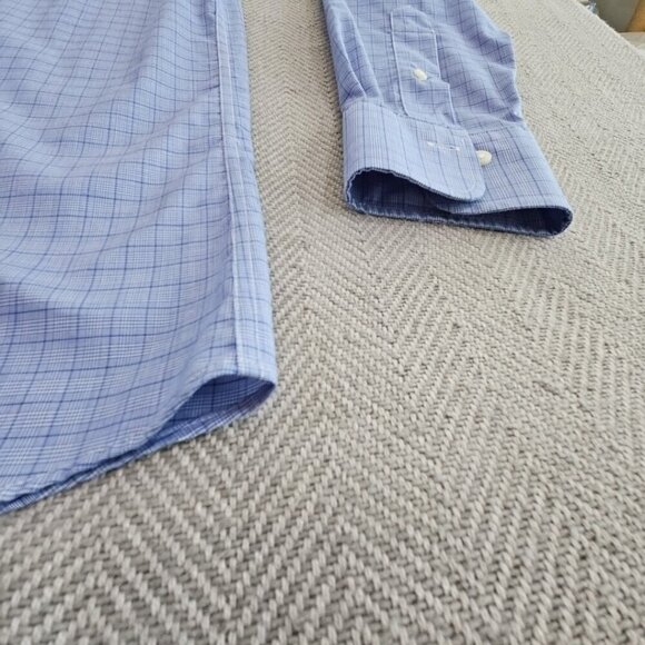 Lauren Ralph Lauren Button-Up Shirt 16 34/35 Blue Label Quiet Luxury Slim Fit - Picture 7 of 16